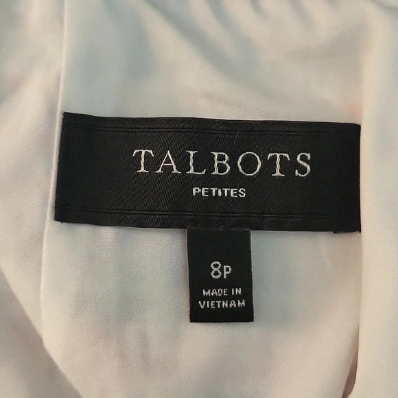 🛍Talbots Petites Shimmer Woven Lined Pencil Mini Skirt Womens Size 8P - Picture 3 of 8